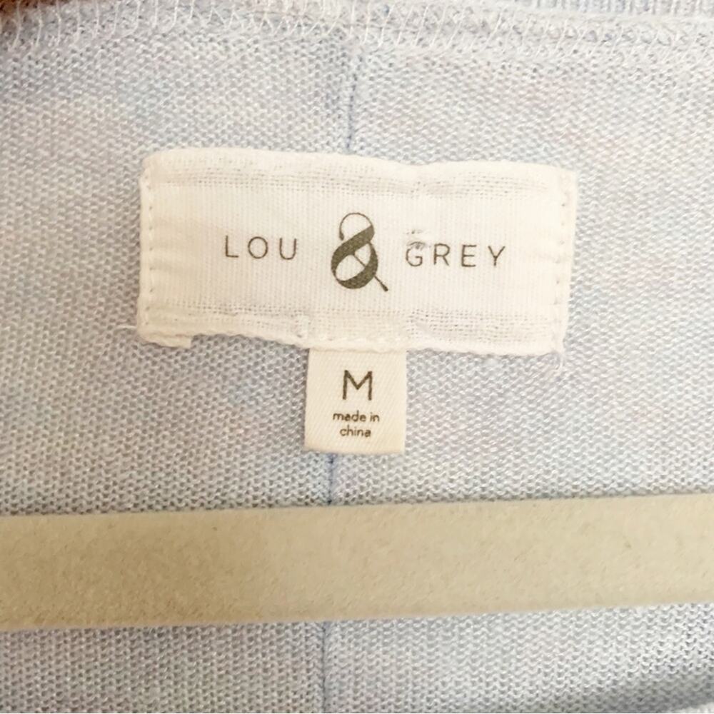 Lou & Grey Light Blue Blousy Sweater Drawstring Hem - Picture 4 of 6